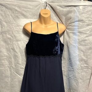 Alfred Angelo Navy Velvet Chemise